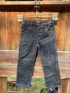 Kids Black Denim Jeans - Classic Straight Fit
